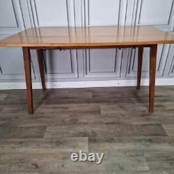 Retro Vintage Mid-Century Modern Formica Drop Leaf Wooden Dining Kitchen Table