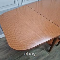 Retro Vintage Mid-Century Modern Formica Drop Leaf Wooden Dining Kitchen Table