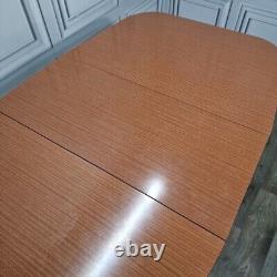 Retro Vintage Mid-Century Modern Formica Drop Leaf Wooden Dining Kitchen Table