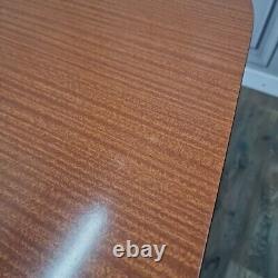 Retro Vintage Mid-Century Modern Formica Drop Leaf Wooden Dining Kitchen Table