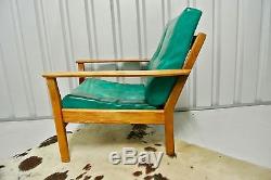 Retro Vintage Mid Century Wooden Armchair
