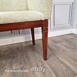 Retro Vintage Telephone Seat Chair Hall Entrance Table Button Back Upholstery
