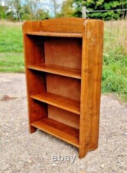 Retro Vintage Wooden Mid Century Danish Solid Wood Oak Bookcase Shelf / Shelves