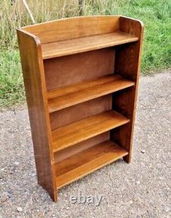 Retro Vintage Wooden Mid Century Danish Solid Wood Oak Bookcase Shelf / Shelves