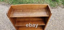 Retro Vintage Wooden Mid Century Danish Solid Wood Oak Bookcase Shelf / Shelves