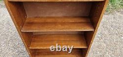 Retro Vintage Wooden Mid Century Danish Solid Wood Oak Bookcase Shelf / Shelves