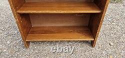 Retro Vintage Wooden Mid Century Danish Solid Wood Oak Bookcase Shelf / Shelves