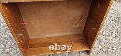 Retro Vintage Wooden Mid Century Danish Solid Wood Oak Bookcase Shelf / Shelves