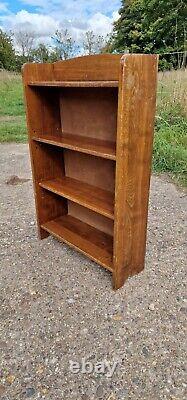 Retro Vintage Wooden Mid Century Danish Solid Wood Oak Bookcase Shelf / Shelves