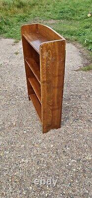 Retro Vintage Wooden Mid Century Danish Solid Wood Oak Bookcase Shelf / Shelves