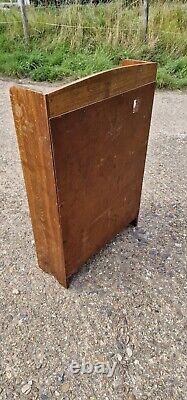 Retro Vintage Wooden Mid Century Danish Solid Wood Oak Bookcase Shelf / Shelves