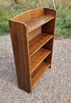 Retro Vintage Wooden Mid Century Danish Solid Wood Oak Bookcase Shelf / Shelves