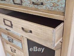 Retro Vintage rustic tallboy Retro style Storage Chest chalkboard chest multi