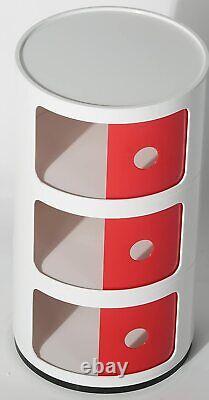 Retro White Bedside Cabinet Nightstand Side/end Night Table Modern Furniture Uk