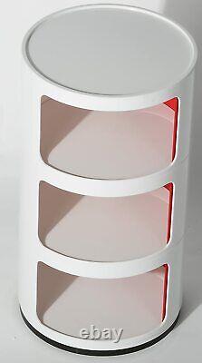 Retro White Bedside Cabinet Nightstand Side/end Night Table Modern Furniture Uk