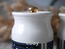 Robert Stewart Scotland Spice Jars Set Of 4, Mid Century Ceramic Canisters