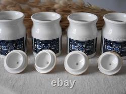 Robert Stewart Scotland Spice Jars Set Of 4, Mid Century Ceramic Canisters