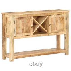 Rough Mango Wood Sideboard Wooden Home Organiser Side Cabinet Cupboard vidaXL