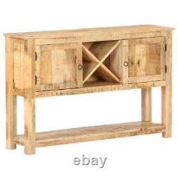 Rough Mango Wood Sideboard Wooden Home Organiser Side Cabinet Cupboard vidaXL