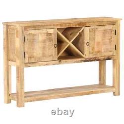 Rough Mango Wood Sideboard Wooden Home Organiser Side Cabinet Cupboard vidaXL