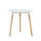 Round Dining Table White Retro Design Office Kitchen Dining Room Table 8070 Cm