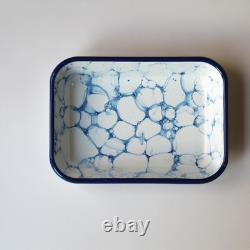Rozi Bubble Collection Enamel 3-Piece Rectangular Serving And Roasting Dish Set