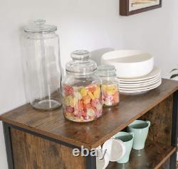 Rustic Kitchen Pantry Vintage Industrial Cupboard Tall Storage Cabinet Larder