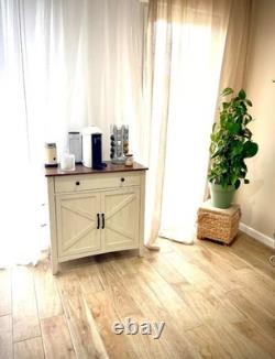 Rustic Storage Cabinet Sideboard Kitchen Cupboard Vintage Industrial Style Unit