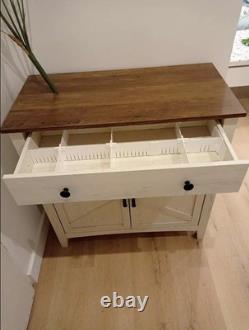 Rustic Storage Cabinet Sideboard Kitchen Cupboard Vintage Industrial Style Unit