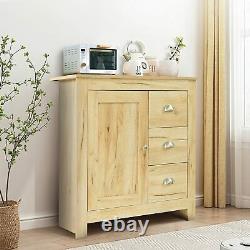 Rustic Storage Cabinet Small Furniture Sideboard Vintage Console Table Cupboard