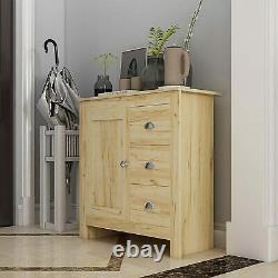 Rustic Storage Cabinet Small Furniture Sideboard Vintage Console Table Cupboard