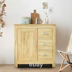 Rustic Storage Cabinet Small Furniture Sideboard Vintage Console Table Cupboard