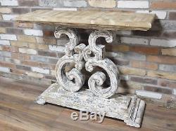 Rustic painted Console table Sideboard distressed shabby chic