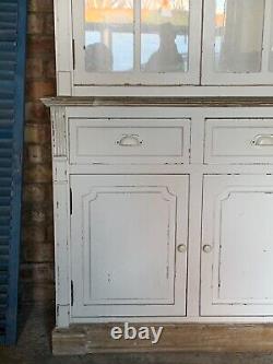 Rustic shabby chic vintage style cupboard kitchen dresser display cabinet