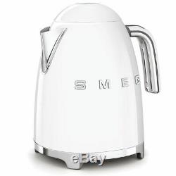 SMEG Retro White Kettle & 2 Slice Toaster KLF03WHUK & TSF01WHUK Brand New