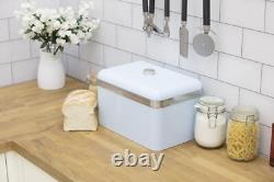 SWAN Retro Blue Jug Kettle 2 Slice Toaster Microwave Bread Bin & Canisters Set