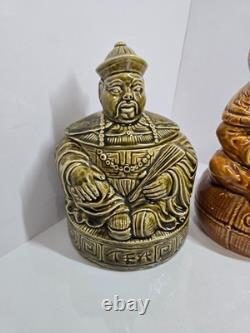 Sadler England Ceramic Figurine Jar Set Sugar Coffee Tea Collectible Vintage