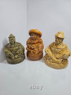 Sadler England Ceramic Figurine Jar Set Sugar Coffee Tea Collectible Vintage