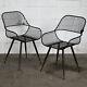 Set Of 2 Metal Chairs Vintage Rustic Retro Design Industrial Furniture Seating