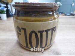 Set Of 4 Vintage T. G. Green Granville Earthenware Kitchen Storage Jars