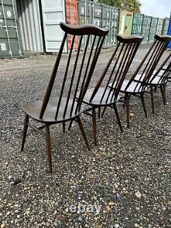 Set Of Six Ercol Stick Back Kitchen Chairs / Retro Vintage WE DELIVER