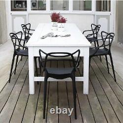 Set of 2/4/6 Master Style Cafe Bistro Kitchen Garden Patio Outdoor Dining Chairs
