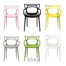 Set of 2/4/6 Masters style Lounge Kitchen Dining Chair Retro Garden OutdoorPatio
