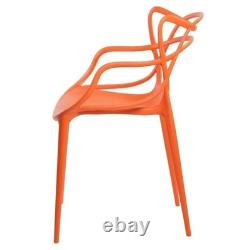 Set of 2 Modern Master Style Lounge Kitchen Dining Chair Garden Outdoor Indoor