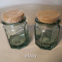 Set of 2 Vintage Duck Lids WithJars + Corks Goose Kitchen Decor & Storage
