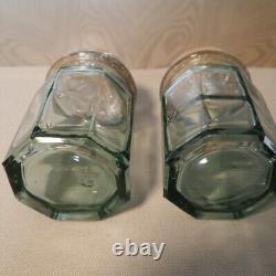 Set of 2 Vintage Duck Lids WithJars + Corks Goose Kitchen Decor & Storage