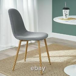 Set of 4 Dining Chairs Retro Metal Legs Office Kitchen Living Room Lounge Chair