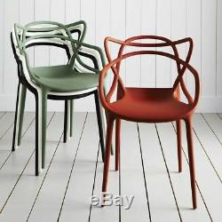 Set of 4 Masters style Lounge Kitchen Dining Chair Retro Garden Outdoor Indoor