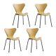 Set Of 4 Vintage Retro Cafe Bistro Bar Kitchen Dining Chair Stackable Matt