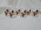 Set Of 6 Vintage The Dusseau Collection Pheasant Double Old Fashion Glasses